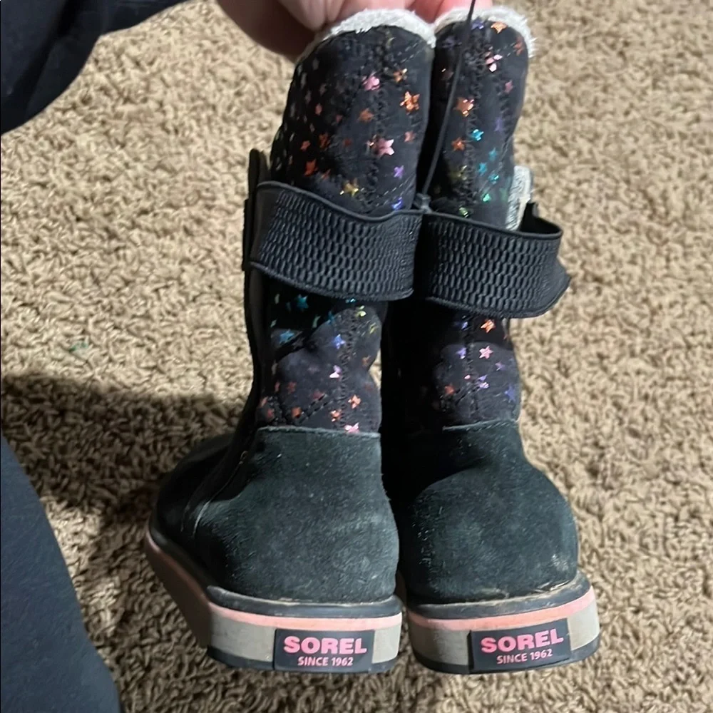 Sorel Kids' Starry Black Boots